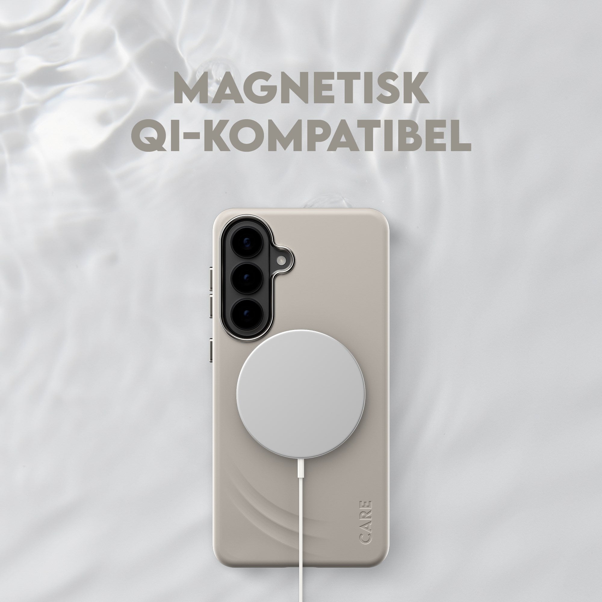 CARE™ by PanzerGlass® Flow Case Vanilla m. Qi Samsung Galaxy S26